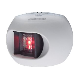 Aquasignal Serie 34 LED rote Positionslampe Backbord, Geh&auml;use weiss