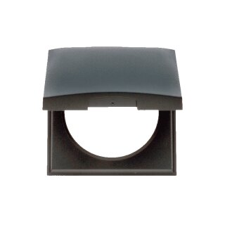 Philippi / Berker Abdeckung schwarz mit Klappdeckel Außenabmessung 59,5 x 59,5mm KLD-schwarz 609182855