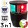 Mantagua LED Dreifarbenlicht / Anker und Blitz Navipro rot/grün/weiß für Boote unter 20m