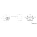 Aquasignal Serie 34 LED grüne Positionslampe Steuerbord Gehäusefarbe weiß
