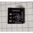 2 Stück N-Kanal MOSFET AO3400 auf Platine mit 3 Stiftkontakten