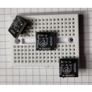 2 Stück N-Kanal MOSFET AO3400 auf Platine mit 3 Stiftkontakten