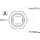 Osculati Ein-Aus Schalter 24V bis 10A mit roter LED 14.215.10