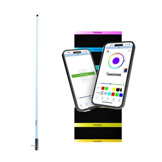 Shakespeare beleuchtete Antenne für UKW Funk und AIS COMMLIGHT CL-6