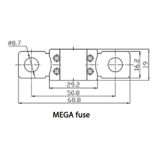 Victron Mega Sicherung Keramik 100A, 80V, 1 Stück CIP138100020