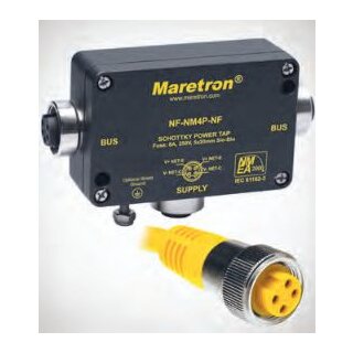 Maretron Mini Power Inserter, Spannungsversorgung, Buchse/Buchse mit Sicherung NF-NM4P-NF