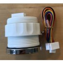 Wema Tankanzeige Treibstoff weiß mit silber Ring 12V/24V, 0-190 Ohm 21352201 IPFR-BS-0-190