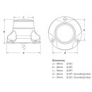 Hella Marine NaviLED360 PRO 2 Vollkreislaterne rot ,...