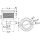 Osculati LAT-VA-Stahl-Schalter ON-OFF 12/24V LED blau 14.315.03