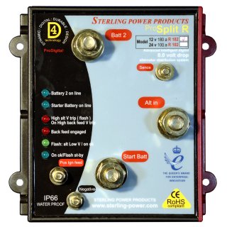 Sterling ProSplit R Ladestrom Verteiler 120A, 2 Batterien, PSR122