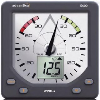 Advansea Wind Analogdisplay S400 komplett mit Masteinheit und 25m Kabel 57753