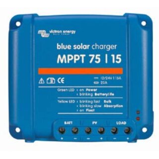 Victron Blue Solar Solarregler MPPT 75/15, 12/24V und 15A SCC010015050R ohne Bluetooth