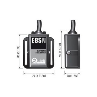 Elektronischer Schwimmschalter für Bilgepumpen 20A EBSN20 / QI7120