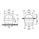 Cassens & Plath Einbau Kompass DELTA/1 Professional schwarzes Gehäuse, weiße Rose 2° Teilung, 36201b