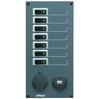 Philippi STV 207 Stromkreisverteiler mit USB-Steckdose, 020002071