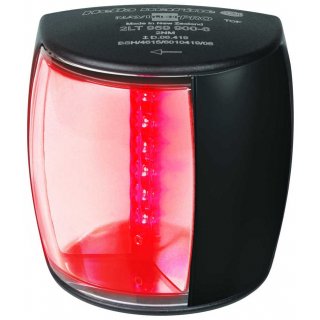 Hella Marine Navi LED Pro Backbordlicht rot, schwarzes Gehäuse BSH 2LT959900501