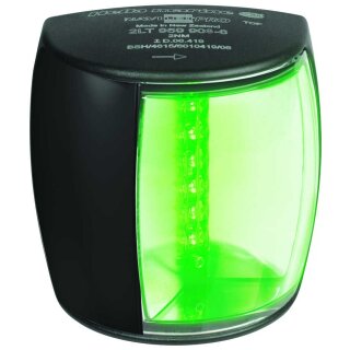Hella Marine Navi LED Pro Steuerbordlicht grün, schwarzes Gehäuse BSH 2LT 017 461-001