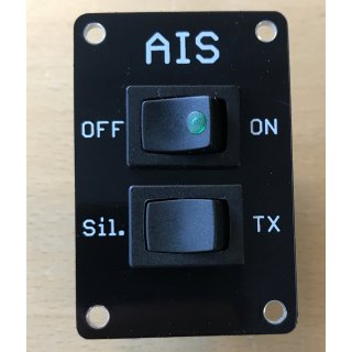 AIS Schalter 1x Ein mit 12V LED & 1x Silent YSAIS2