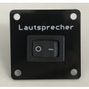 1x EIN Schalter 0-1, Lautsprecher 40x40mm YS301