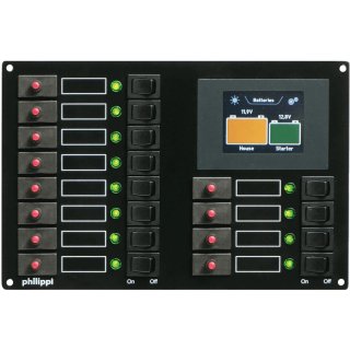 Philippi Stromkreisverteiler STV 314 mit BLS Monitor und SHE 300 Shunt 020023140